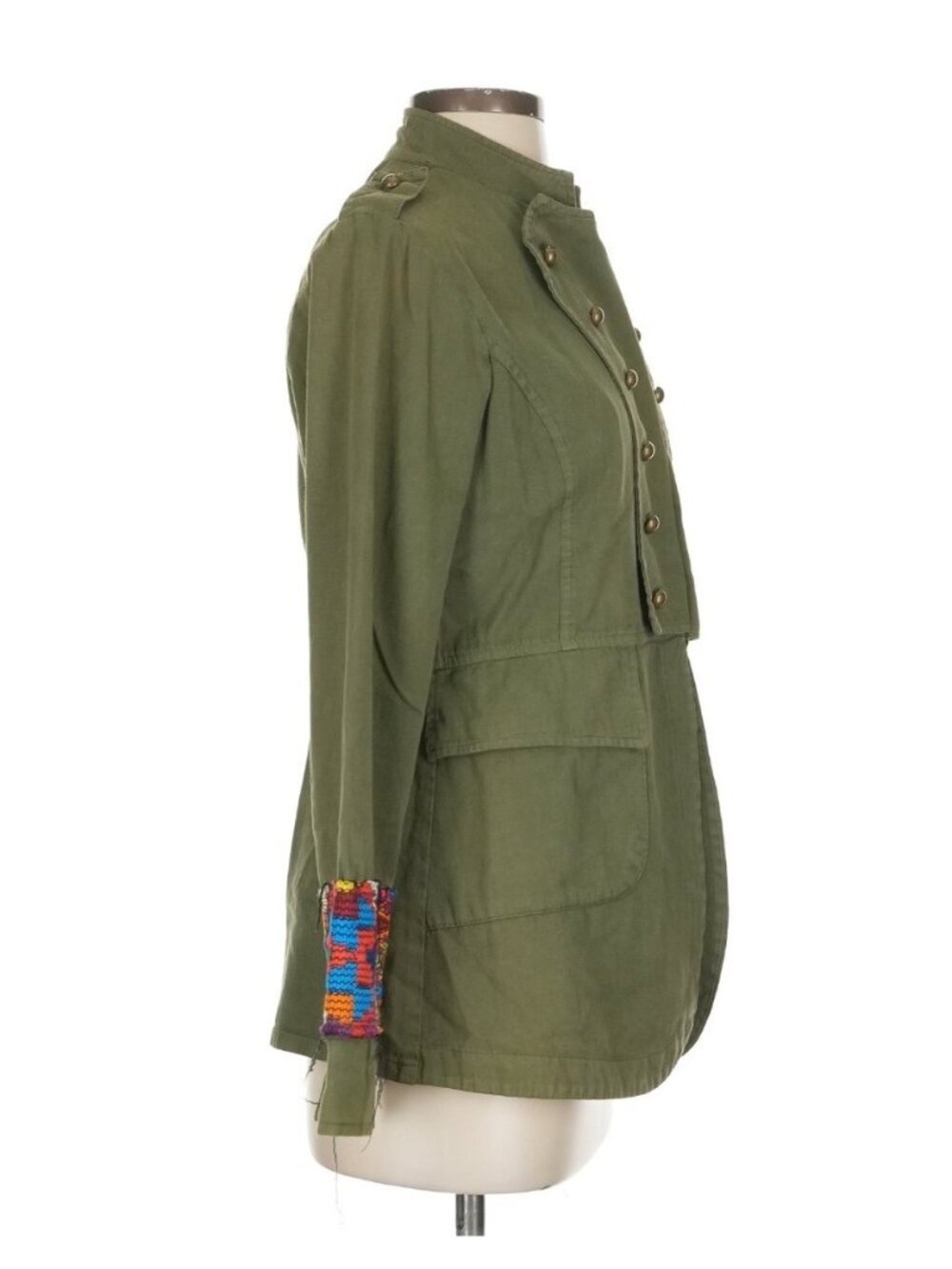 RARE Jen's Pirate Booty Embroidered Military Jacket XS| Boho Coastal Cowgirl 70s - Picture 8 of 16